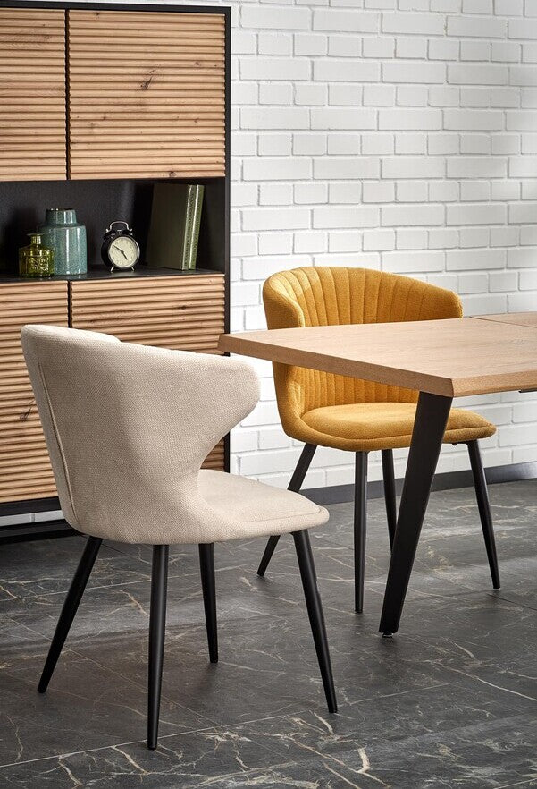 Kitchen Chair K496 | size: Width: 56cm, Height: 84cm, Depth: 58cm | color: Beige | image: 2 | variant: 1003372