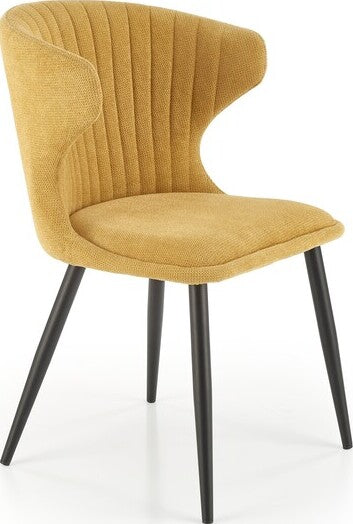 Kitchen Chair K496 | size: Width: 56cm, Height: 84cm, Depth: 58cm | color: Yellow | image: 0 | variant: 1003373