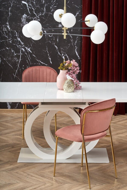 Kitchen Chair K499 | size: Width: 47cm, Height: 85cm, Depth: 56cm | color: Pink | image: 2 | variant: 1003384
