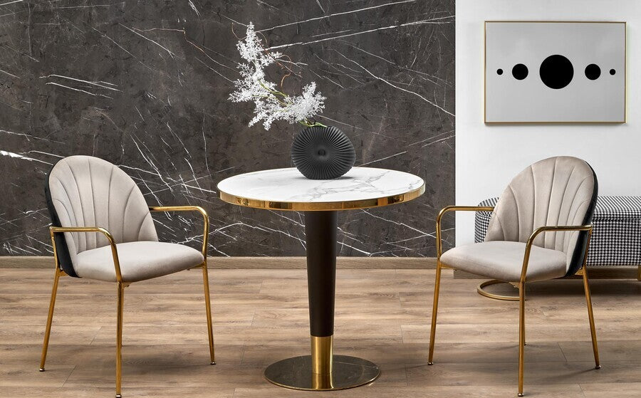 Kitchen Chair K500 | size: Width: 53cm, Height: 80cm, Depth: 57cm | color: Beige | image: 2 | variant: 1012937