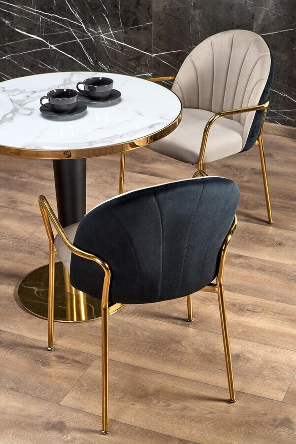 Kitchen Chair K500 | size: Width: 53cm, Height: 80cm, Depth: 57cm | color: Beige | image: 3 | variant: 1012937
