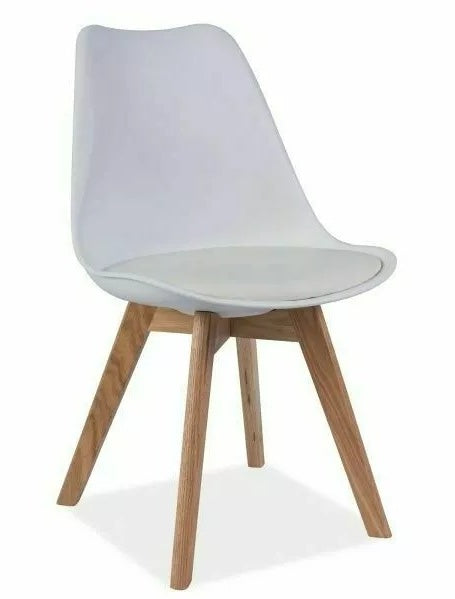 Kitchen Chair Kris | size: Width: 49cm, Height: 83cm, Depth: 41cm | color: White | image: 0 | variant: 1004017