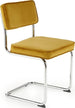 Kitchen Chair La Coruna | size: Width: 49cm, Height: 85cm, Depth: 55cm | color: Yellow | image: 0 | variant: 1002500