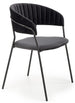 Kitchen Chair Larnaca | size: Width: 57cm, Height: 79cm, Depth: 54cm | color: Black | image: 1 | variant: 1002349