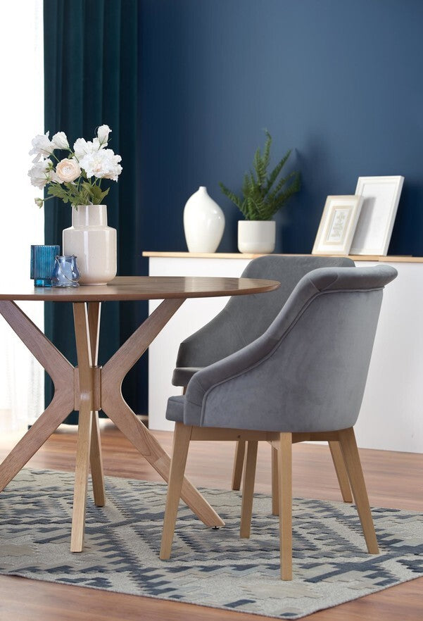 Kitchen Chair Le Havre | size: Width: 57cm, Height: 86cm, Depth: 56cm | color: Beige/Grey | image: 6 | variant: 1002584