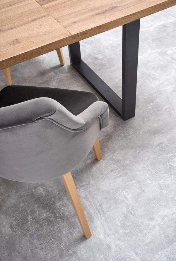 Kitchen Chair Le Havre | size: Width: 57cm, Height: 86cm, Depth: 56cm | color: Beige/Grey | image: 8 | variant: 1002584