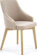 Kitchen Chair Le Havre | size: Width: 57cm, Height: 86cm, Depth: 56cm | color: Beige | image: 1 | variant: 1002583