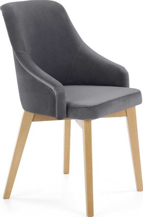 Kitchen Chair Le Havre | size: Width: 57cm, Height: 86cm, Depth: 56cm | color: Gray | image: 1 | variant: 1002585