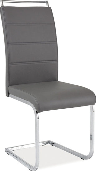Kitchen Chair Leningrad | size: Width: 41cm, Height: 102cm, Depth: 42cm | color: Gray | image: 1 | variant: 1003624