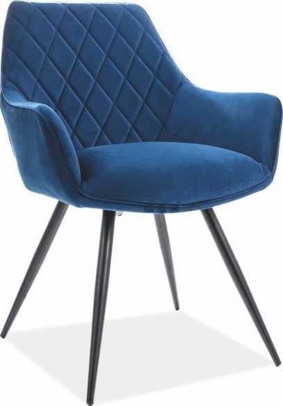 Kitchen Chair Linea | size: Width: 59cm, Height: 82cm, Depth: 43cm | color: Blue | image: 1 | variant: 1003775