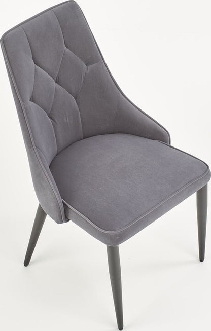 Kitchen Chair Ljubljana | size: Width: 52cm, Height: 90cm, Depth: 57cm | color: Gray | image: 6 | variant: 1002267