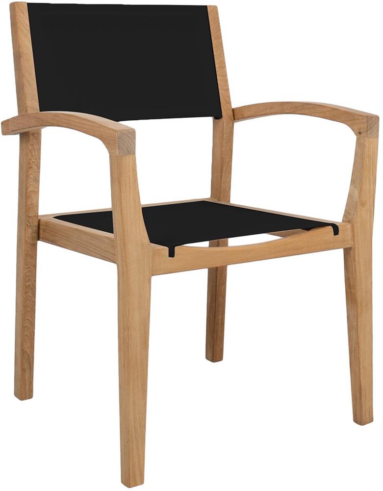 Kitchen Chair Maldive | size: Width: 62cm, Height: 91cm, Depth: 62cm | color: Black/Oak | image: 1 | variant: 1017022