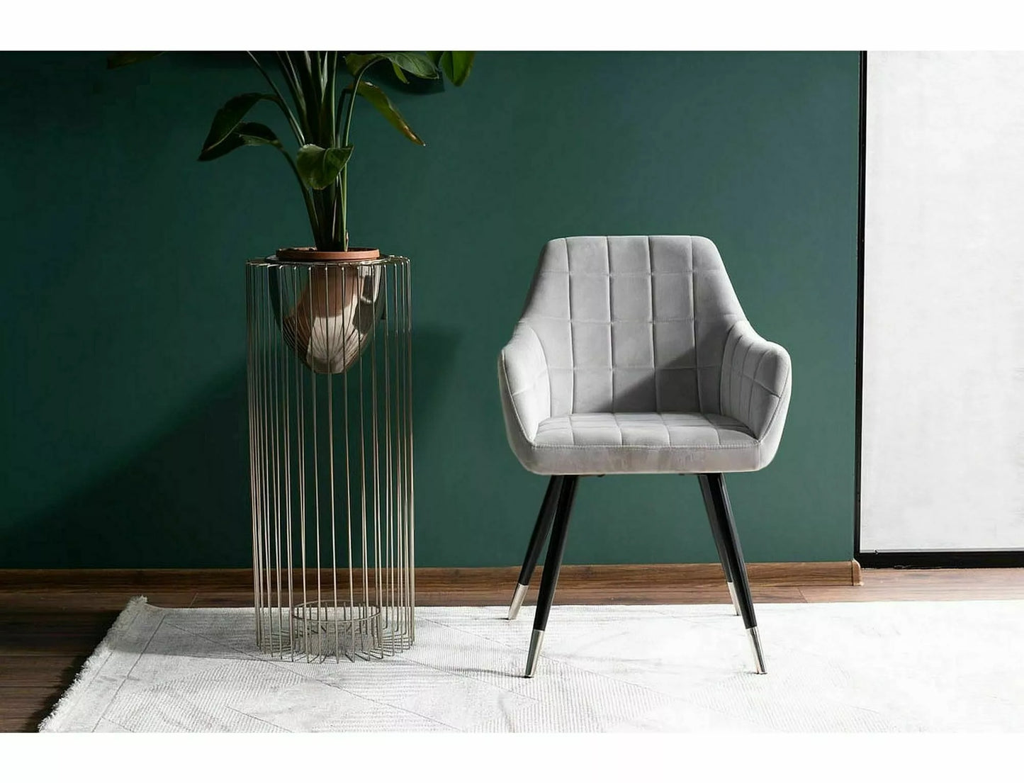 Kitchen Chair Marrakech | size: Width: 56cm, Height: 83cm, Depth: 42cm | color: Gray | image: 1 | variant: 1003788
