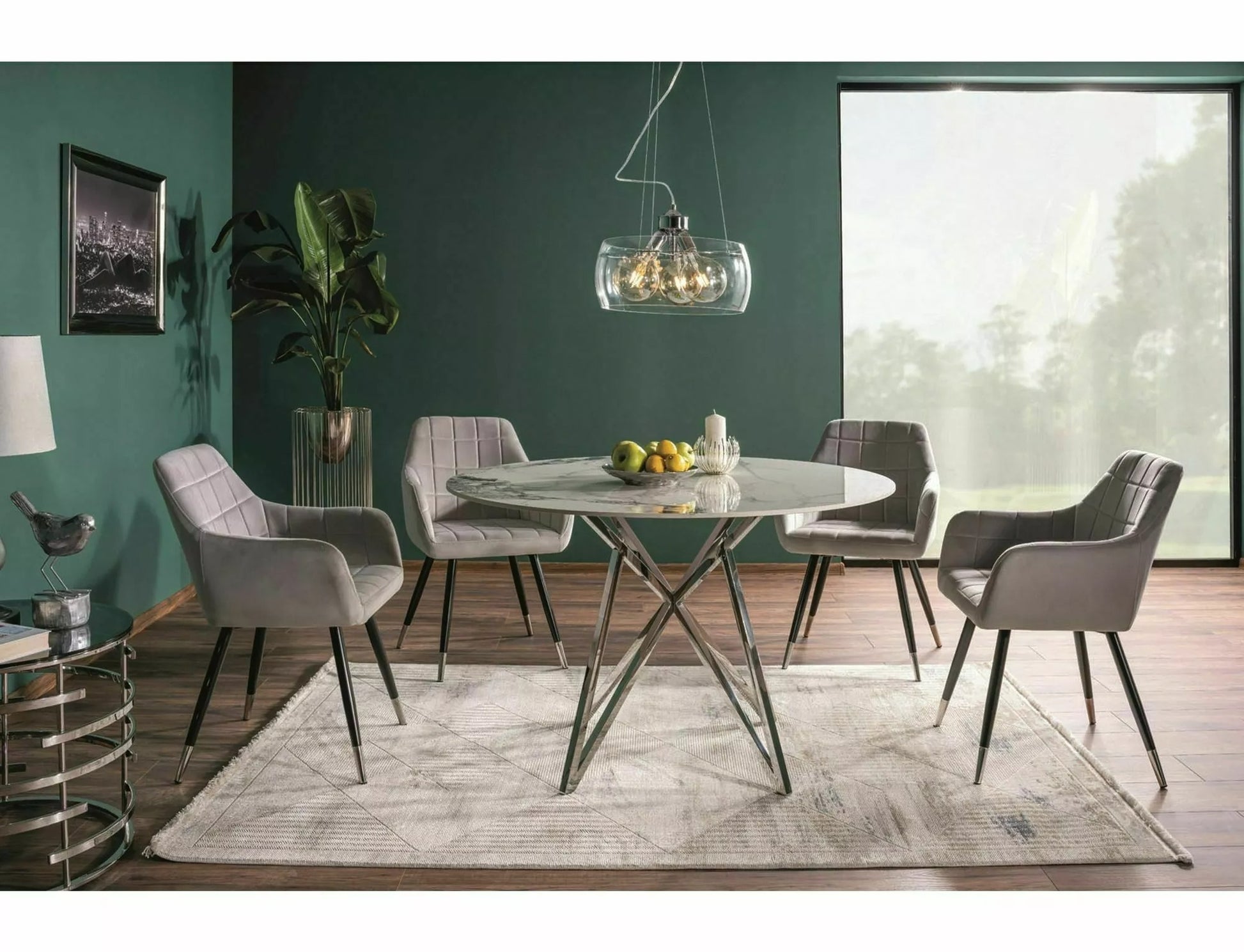 Kitchen Chair Marrakech | size: Width: 56cm, Height: 83cm, Depth: 42cm | color: Gray | image: 2 | variant: 1003788
