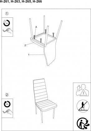 Kitchen Chair Nagoya | size: Width: 40cm, Height: 96cm, Depth: 38cm | color: Gray | image: 3 | variant: 1003619