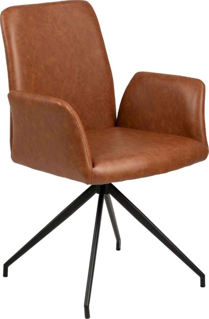 Kitchen Chair Naya | size: Width: 59cm, Height: 88cm, Depth: 59cm | color: Brown | image: 1 | variant: 1003631