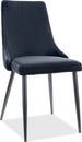 Kitchen Chair Orlando | size: Width: 47cm, Height: 93cm, Depth: 44cm | color: Black | image: 1 | variant: 1003702