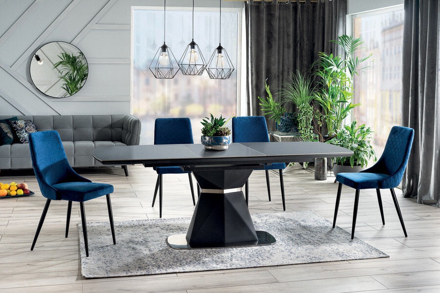 Kitchen Chair Orlando | size: Width: 47cm, Height: 93cm, Depth: 44cm | color: Blue | image: 4 | variant: 1003700