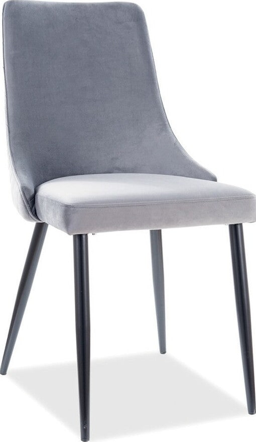 Kitchen Chair Orlando | size: Width: 47cm, Height: 93cm, Depth: 44cm | color: Gray | image: 1 | variant: 1003704