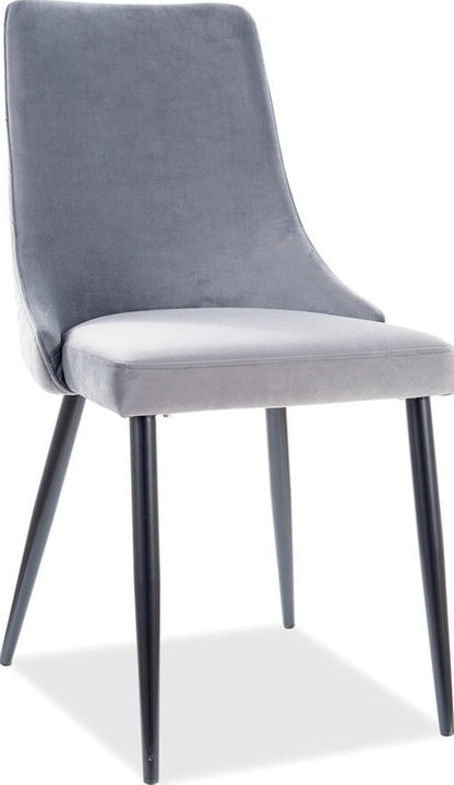 Kitchen Chair Orlando | size: Width: 47cm, Height: 93cm, Depth: 44cm | color: Gray | image: 1 | variant: 1003704
