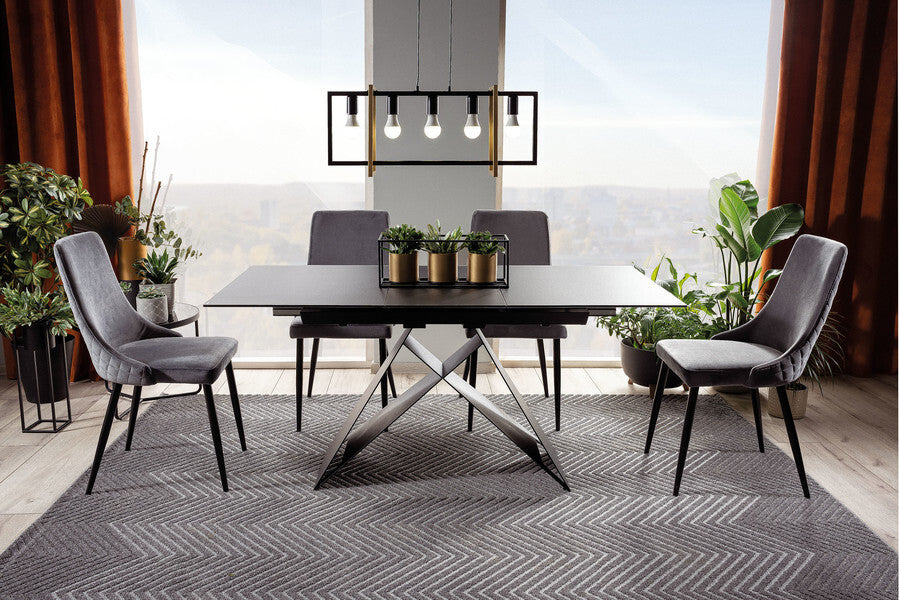 Kitchen Chair Orlando | size: Width: 47cm, Height: 93cm, Depth: 44cm | color: Gray | image: 3 | variant: 1003704