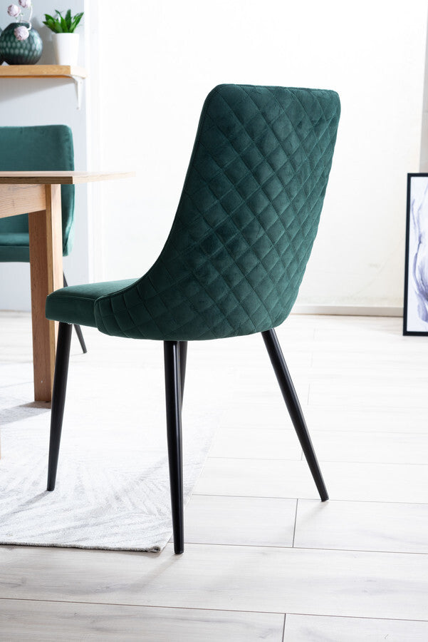 Kitchen Chair Orlando | size: Width: 47cm, Height: 93cm, Depth: 44cm | color: Green | image: 3 | variant: 1003701