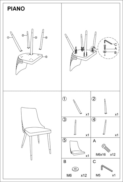 Kitchen Chair Orlando | size: Width: 47cm, Height: 93cm, Depth: 44cm | color: Green | image: 6 | variant: 1003701