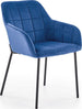 Kitchen Chair Panevezys | size: Width: 58cm, Height: 80cm, Depth: 57cm | color: Blue | image: 1 | variant: 1002230