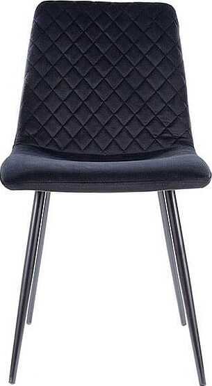 Kitchen Chair Petersburg | size: Width: 46cm, Height: 84cm, Depth: 42cm | color: Black | image: 3 | variant: 1003635