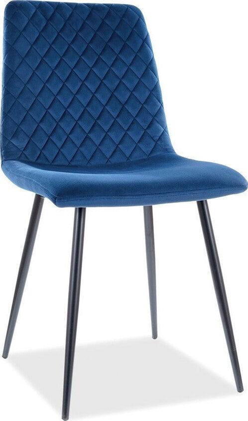 Kitchen Chair Petersburg | size: Width: 46cm, Height: 84cm, Depth: 42cm | color: Blue | image: 1 | variant: 1003633