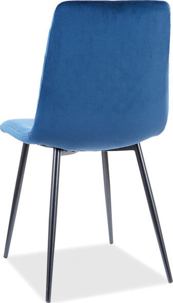 Kitchen Chair Petersburg | size: Width: 46cm, Height: 84cm, Depth: 42cm | color: Blue | image: 2 | variant: 1003633
