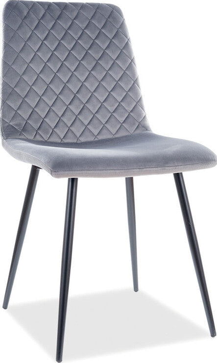 Kitchen Chair Petersburg | size: Width: 46cm, Height: 84cm, Depth: 42cm | color: Gray | image: 1 | variant: 1003636