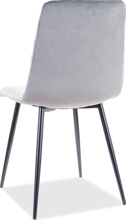 Kitchen Chair Petersburg | size: Width: 46cm, Height: 84cm, Depth: 42cm | color: Gray | image: 2 | variant: 1003636
