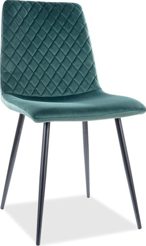 Kitchen Chair Petersburg | size: Width: 46cm, Height: 84cm, Depth: 42cm | color: Green | image: 1 | variant: 1003634