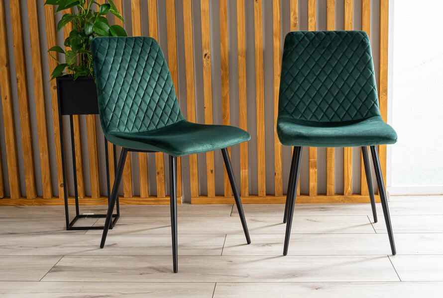 Kitchen Chair Petersburg | size: Width: 46cm, Height: 84cm, Depth: 42cm | color: Green | image: 3 | variant: 1003634