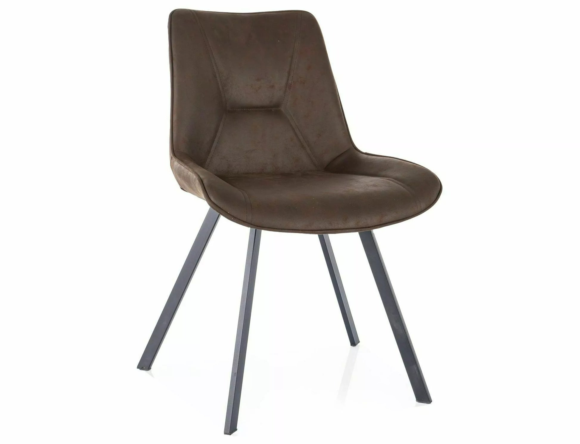 Kitchen Chair Quezon | size: Width: 53cm, Height: 85cm, Depth: 43cm | color: Brown | image: 1 | variant: 1003814