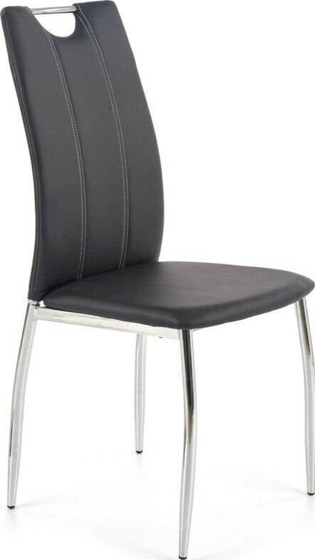 Kitchen Chair Rakvere | size: Width: 44cm, Height: 97cm, Depth: 41cm | color: Black | image: 1 | variant: 1002157