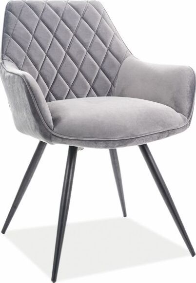 Kitchen Chair Riyadh | size: Width: 59cm, Height: 82cm, Depth: 43cm | color: Gray | image: 1 | variant: 1003653