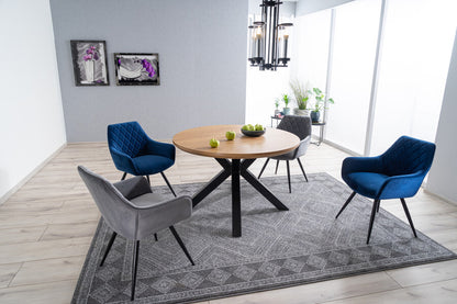 Kitchen Chair Riyadh | size: Width: 59cm, Height: 82cm, Depth: 43cm | color: Gray | image: 4 | variant: 1003653