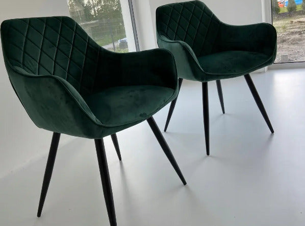 Kitchen Chair Riyadh | size: Width: 59cm, Height: 82cm, Depth: 43cm | color: Green | image: 2 | variant: 1003652