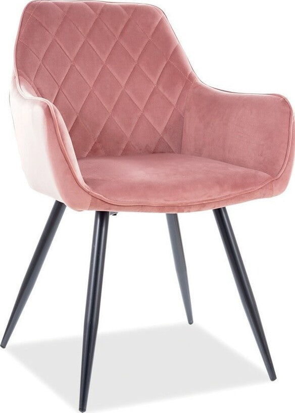 Kitchen Chair Riyadh | size: Width: 59cm, Height: 82cm, Depth: 43cm | color: Pink | image: 1 | variant: 1003656