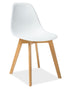 Kitchen Chair San Antonio | size: Width: 47cm, Height: 84cm, Depth: 37cm | color: White | image: 0 | variant: 1003689