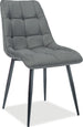 Kitchen Chair Sao Paulo | size: Width: 50cm, Height: 88cm, Depth: 43cm | color: Gray | image: 1 | variant: 1003596