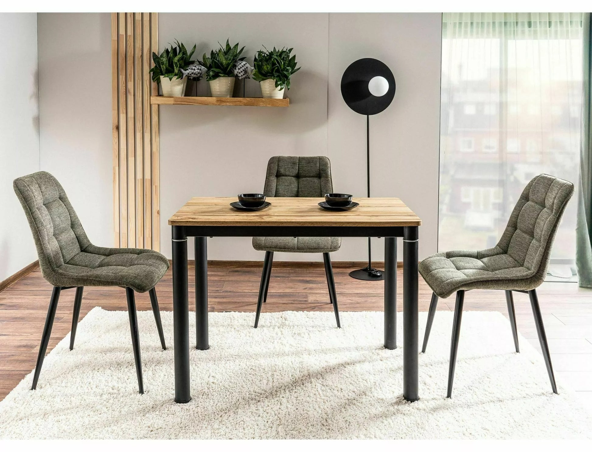 Kitchen Chair Sao Paulo | size: Width: 50cm, Height: 88cm, Depth: 43cm | color: Olive | image: 3 | variant: 1003901