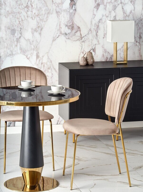 Kitchen Chair Seville | size: Width: 47cm, Height: 85cm, Depth: 56cm | color: Beige | image: 1 | variant: 1002480
