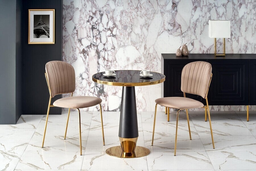 Kitchen Chair Seville | size: Width: 47cm, Height: 85cm, Depth: 56cm | color: Beige | image: 2 | variant: 1002480