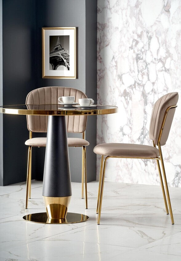 Kitchen Chair Seville | size: Width: 47cm, Height: 85cm, Depth: 56cm | color: Beige | image: 3 | variant: 1002480