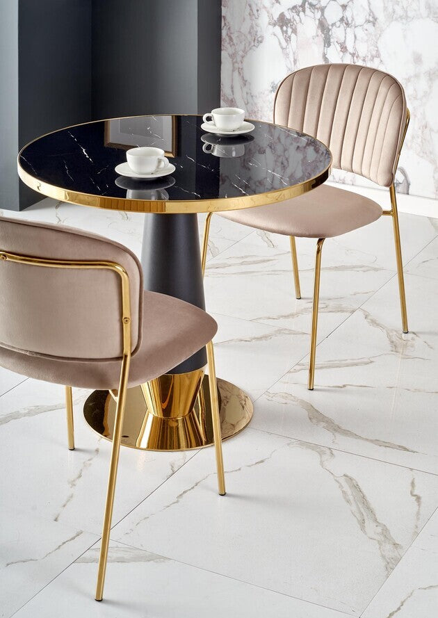 Kitchen Chair Seville | size: Width: 47cm, Height: 85cm, Depth: 56cm | color: Beige | image: 4 | variant: 1002480