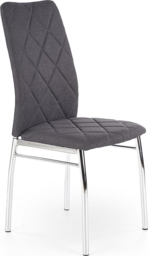 Kitchen Chair Siauliai | size: Width: 43cm, Height: 97cm, Depth: 57cm | color: Gray | image: 1 | variant: 1002227
