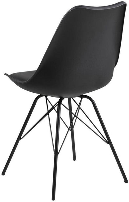 Kitchen Chair Sidcup | size: Width: 48.5cm, Height: 85.5cm, Depth: 54cm | color: Black | image: 2 | variant: 1000843